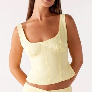 Peppermayo Light Yellow Bra Top